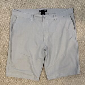 Travis Mathew Classic Gray Flat Front Shorts